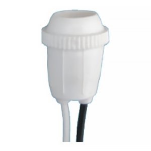 東西電気産業 防滴ゴムソケット 屋外用 口金E12 10W以下使用 ホワイト TS-121W-E12