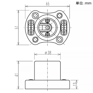 東西電気産業 並台ソケット 口金E26 並台ソケット 口金E26 TS-328-E26 画像2