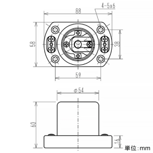 東西電気産業 台ソケット 口金E39 台ソケット 口金E39 TS-400-E39 画像2