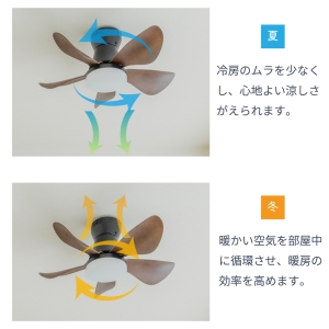 ホタルクス LEDシーリングファン 〜6畳用 5段階調色 5段階調光 ゆらぎ機能 風量6段階 LEDシーリングファン 〜6畳用 5段階調色 5段階調光 ゆらぎ機能 風量6段階 XZF-06433KRCSG 画像4