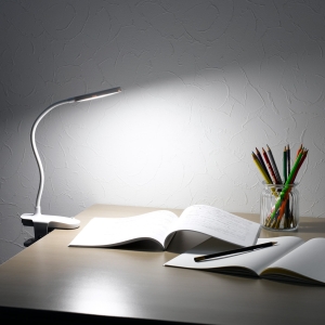 ヤザワ LEDクリップライト調光調色機能付き ホワイト LEDクリップライト調光調色機能付き ホワイト CLE05C02WH 画像3