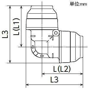 オンダ製作所 エルボソケット ダブルロックジョイントP WPL3型 同径エルボソケット 共用 樹脂管呼び径10A エルボソケット ダブルロックジョイントP WPL3型 同径エルボソケット 共用 樹脂管呼び径10A WPL3-10-S 画像2