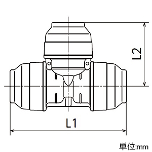 オンダ製作所 チーズソケット ダブルロックジョイントP WPT1型 異径チーズソケット PEX用 樹脂管呼び径16A・13A-16A/10A チーズソケット ダブルロックジョイントP WPT1型 異径チーズソケット PEX用 樹脂管呼び径16A・13A-16A/10A WPT1A-161310-S 画像2