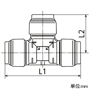 オンダ製作所 チーズソケット ダブルロックジョイントRevos 異径チーズソケット PEX用 樹脂管呼び径20A・13A-20A/20A チーズソケット ダブルロックジョイントRevos 異径チーズソケット PEX用 樹脂管呼び径20A・13A-20A/20A RPT1A-201320 画像2
