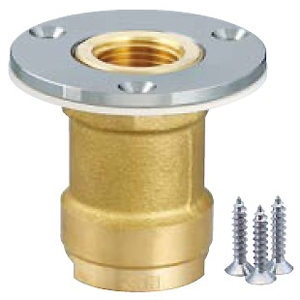 オンダ製作所 配管アダプター ダブルロックジョイント WJ8型 PEX用 ツバ径φ58mm ねじ呼び径Rc1/2・樹脂管呼び径16A 座のみメッキ付 WJ8A-1316-S