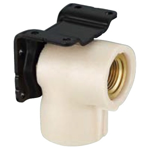 オンダ製作所 座付水栓エルボ マルチタイプ ダブルロックジョイント WL73型 5mm保温材付 共用 ねじ呼び径Rp1/2・樹脂管呼び径13A WLSF73-1313-S