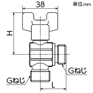 オンダ製作所 AL型(アングル)ボールバルブ ワンタッチ着脱式ハンドル AL1型 Gねじ×Gねじ 呼び径3/4 最小内径12mm AL型(アングル)ボールバルブ ワンタッチ着脱式ハンドル AL1型 Gねじ×Gねじ 呼び径3/4 最小内径12mm AL1-20 画像2