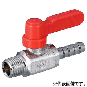 オンダ製作所 M型フリーボール ロングハンドル40mm M5型 Rタイプ Rねじ×ホースニップル 呼び径1/4 最小内径4.5mm M5-0808MLR