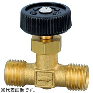 オンダ製作所 ストレートミニチュアバルブ IN側ゴムホース・φ8銅管用(R1/4ねじ)×OUT側ゴムホース・φ8銅管用(R1/4ねじ) 樹脂ハンドル 付属品付 OMV-752-1