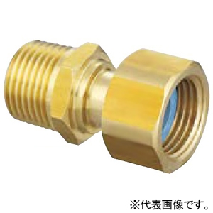 オンダ製作所 ナット付アダプター 呼び径R1/2×G1/2 寸法L36.5mm 黄銅 OS-079