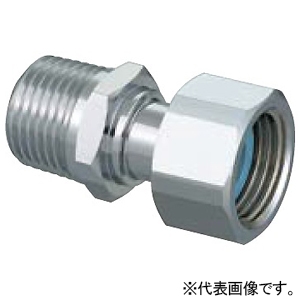 オンダ製作所 ナット付アダプター 呼び径R1/2×G1/2 寸法L36.5mm 青銅 メッキ付 日本水道協会認証登録品 OS-396M-S