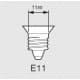 東芝 【生産完了品】ミニクリプトン電球 T形 50W形 E11口金 長寿命タイプ 《ミニクリX》 ミニクリプトン電球 T形 50W形 E11口金 長寿命タイプ 《ミニクリX》 KR100110V50WXE1L 画像2