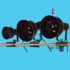 アサヒ 【生産完了品】ブラッククリップライト 100W 使用電球:ブラックランプ 100W KB100B