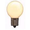 ヤザワ 【生産完了品】ボール形LEDランプ ホワイト 全光束60lm G40形 電球色 E17口金 LDG1LG40E17W