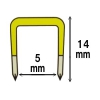 ヤザワ 【生産完了品】ステップル1/2 内幅5mm 釘長さ14mm 100本入 【アウトレット ワケあり】ステップル1/2 内幅5mm 釘長さ14mm 100本入 ST201P 画像1