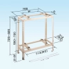 オーケー器材 【生産完了品】室外機据付架台 《スカイキーパー RAキーパー》 二段置台 塗装仕上げ  K-KW5E3 画像1