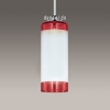 NEC 【生産完了品】小型ペンダント 筒型クリアレッドガラスグローブ ミニクリプトン電球60W形×1灯 XC-61177-R