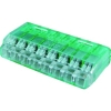 ニチフ 【販売終了】クイックロック 差込形電線コネクター 極数:8 緑透明 1ケース20個入 クイックロック 差込形電線コネクター 極数:8 緑透明 (1ケース20個入) QLX8 画像1