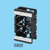 未来工業 配管スライドボックス アルミ箔付 1ヶ用 SB22