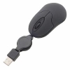 ヤザワ 【生産完了品】巻き取りマウス 光学式 USBタイプ ブラック MOA001BK