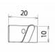 明工社 ワイヤーステッカー P-20 平行丸型2線及3線用 200個入(50個×4袋) ワイヤーステッカー P-20 平行丸型2線及3線用 200個入(50個×4袋) MZ6643 画像2
