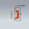 岩崎電気 アイ ランプフォルダ用 バイス 幅:60mm オレンジ F3/O