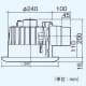 パナソニック 天井埋込形換気扇 《丸形天井埋込換気扇 まる天》 排気 低騒音形 樹脂製本体 ルーバーセットタイプ 角形・格子タイプ 埋込寸法:φ250mm 適用パイプ径:φ100mm 天井埋込形換気扇 [丸形天井埋込換気扇:まる天] 排気 低騒音形 樹脂製本体 ルーバーセットタイプ 角形・格子タイプ 埋込寸法:φ250mm 適用パイプ径:φ100mm FY-25MK1 画像2