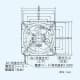 パナソニック 有圧換気扇 ステンレス製 排-給気兼用仕様 40cm 単相・100V 公称出力:50W 取付開口寸法 内寸:445?角 有圧換気扇 ステンレス製 排-給気兼用仕様 40cm 単相・100V 公称出力:50W 取付開口寸法 内寸:445?角 FY-40KSV3 画像2