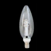 ヤザワ 【生産完了品】C32形 シャンデリア形LEDランプ クリア 全光束:40lm 10〜15W相当 電球色 E12口金 LDC1LG32E123
