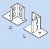 因幡電工 【在庫限り】アングルコーナー ベース部・ツバ1方向出 1set=右用×1個/左用×1個 LAK-3Y