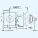 三菱 パイプ用ファン 居室・トイレ・洗面所用 インテリアパネル 大風量タイプ 電源コード(プラグ付) 接続パイプ:φ100mm パイプ用ファン 居室・トイレ・洗面所用 インテリアパネル 大風量タイプ 電源コード(プラグ付) 接続パイプ:φ100mm V-08PPX8 画像2