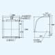 三菱 【生産完了品】ウェザーカバー ステンレス製 20cm用 一体形 標準換気扇用システム部材 ウェザーカバー ステンレス製 20cm用 一体形 標準換気扇用システム部材 P-20CVS4 画像2