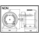 日動工業 空リール 標準型 コンセント4個付 2P 15A 125V 巻胴長さ170 空リール 標準型 コンセント4個付 2P 15A 125V 巻胴長さ170 NDN-04 画像2