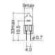 岩崎電気 【受注生産品】アイ ハロゲンランプ 非常灯専用 JE形 全光束:140lm 色温度:2800K 口金:G4 アイ ハロゲンランプ 非常灯専用 JE形 全光束:140lm 色温度:2800K 口金:G4 JE3.6V9W 画像2