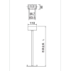 パナソニック 【生産完了品】誘導灯取付吊具 角タイプ 長さ750mmタイプ 誘導灯取付吊具 角タイプ 長さ750mmタイプ FP01675P 画像1