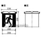 パナソニック 避難口誘導灯用適合表示板 右 B級・BH形(20A形)/B級・BL形(20B形) 片面用 避難口誘導灯用適合表示板 右 B級・BH形(20A形)/B級・BL形(20B形) 片面用 FK20055 画像2