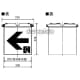 パナソニック 通路誘導灯用適合表示板 左 B級・BH形(20A形)/B級・BL形(20B形) 片面用 通路誘導灯用適合表示板 左 B級・BH形(20A形)/B級・BL形(20B形) 片面用 FK20066 画像2