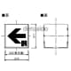 パナソニック 通路誘導灯用適合表示板 左 B級・BH形(20A形)/B級・BL形(20B形) 片面用 通路誘導灯用適合表示板 左 B級・BH形(20A形)/B級・BL形(20B形) 片面用 FK20016 画像2