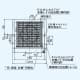 三菱 パイプ用ファン 湿度センサータイプ 角形格子グリル 接続パイプ:φ150mm 居室・洗面所用 パイプ用ファン 湿度センサータイプ 角形格子グリル 接続パイプ:φ150mm 居室・洗面所用 V-12PHSD8 画像2