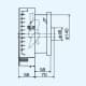 三菱 パイプ用ファン 温度センサータイプ 角形格子グリル 接続パイプ:φ150mm 居室用 パイプ用ファン 温度センサータイプ 角形格子グリル 接続パイプ:φ150mm 居室用 V-12PTSD8 画像3