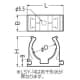 未来工業 連結サドル 適合管 PF単層波付管16 ミルキーホワイト 連結サドル 適合管 PF単層波付管16 ミルキーホワイト LSY-18 画像3