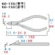 フジ矢 スタンダードニッパ ラウンド刃 サイズ:150mm スタンダードニッパ ラウンド刃 サイズ:150mm 60-150 画像2