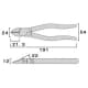 フジ矢 電工強力ニッパ サイズ:175mm 電工強力ニッパ サイズ:175mm 70Z-175 画像3