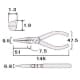 フジ矢 ミニテック ピンセットラジオペンチ ベントタイプ くわえ部ギザ無 サイズ:150mm ミニテック ピンセットラジオペンチ ベントタイプ くわえ部ギザ無 サイズ:150mm MP8-150 画像3
