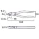 フジ矢 圧着付ペンチ 穴付き くわえ部ギザ付 圧着機能 サイズ:175mm 圧着付ペンチ 穴付き くわえ部ギザ付 圧着機能 サイズ:175mm 1150A-175 画像3