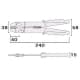 フジ矢 万能電工ペンチ 絶縁端子・裸圧着端子両用 サイズ:240mm 万能電工ペンチ 絶縁端子・裸圧着端子両用 サイズ:240mm FA104 画像3