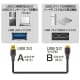 サンワサプライ 【生産完了品】USB3.0対応マイクロケーブル Aコネクタ-マイクロBコネクタ 長さ:2m ブラック  KU30-AMC20 画像4