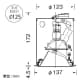 山田照明 【生産完了品】ダウンライト 取付穴φ125mm 埋込高172mm 電球(E11口金)別売 【生産完了品】ダウンライト 取付穴φ125mm 埋込高172mm 電球(E11口金)別売 DE-2196 画像3