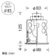 山田照明 【生産完了品】ダウンライト 取付穴φ85mm 埋込高125mm E17クリプトン球(ホワイト)PS40W形×1 ホワイト 【生産完了品】ダウンライト 取付穴φ85mm 埋込高125mm E17クリプトン球(ホワイト)PS40W形×1 ホワイト DE-2583 画像3