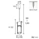山田照明 【生産完了品】ペンダントライト E17クリプトン球(ホワイト)PS60W形×1 ペンダントライト E17クリプトン球(ホワイト)PS60W形×1 PE-2416 画像4